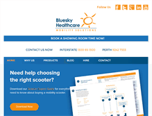 Tablet Screenshot of blueskyhealthcare.com.au